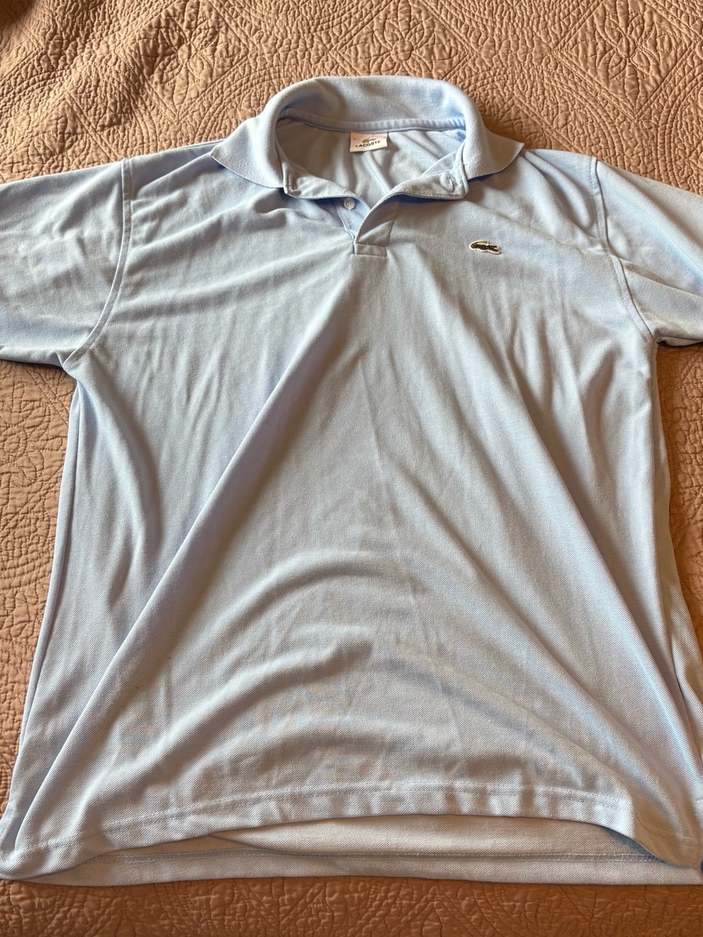 Lacoste Men’s Pale Blue Pique Polo Shirt